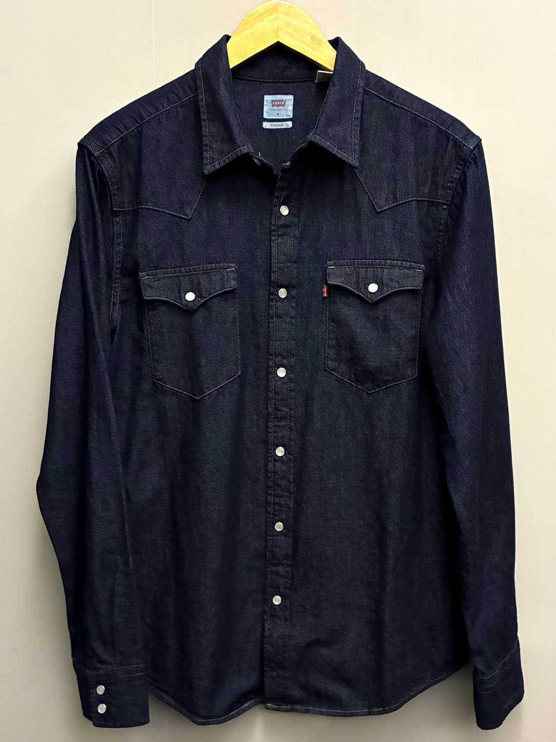 (L)리바이스 데님 투포켓 웨스턴셔츠 데님셔츠 인디고블루 levis 상품이미지1