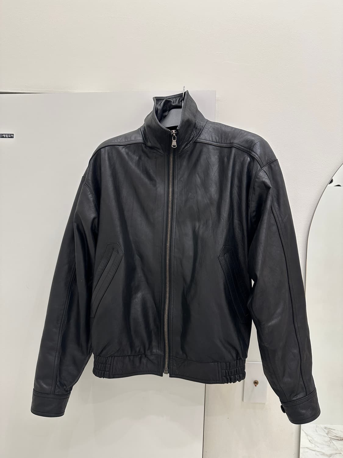 렉토 하이넥 가죽자켓 명작 s사이즈 상태최고 상품이미지1