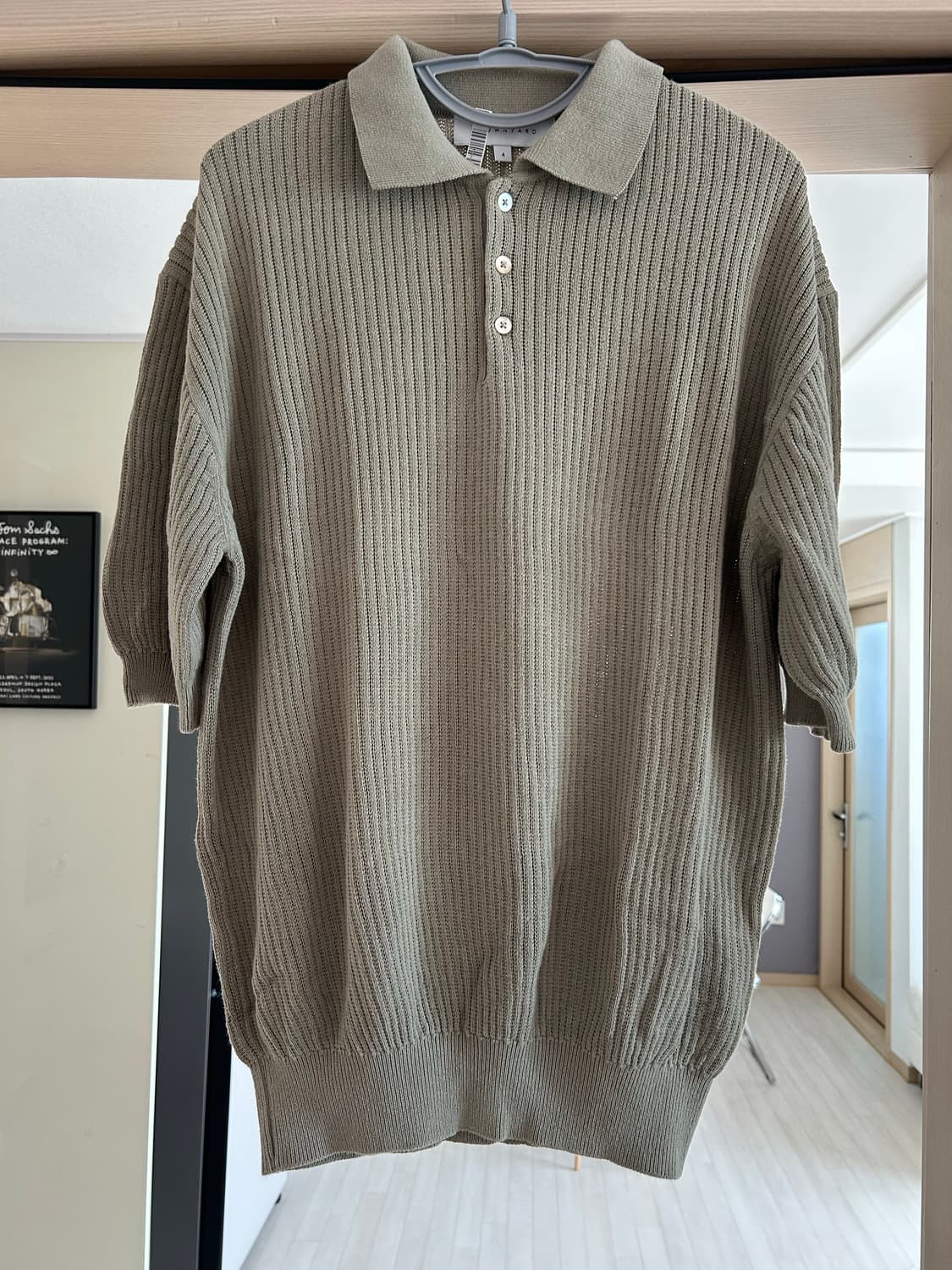 브라운야드 니트 폴로 빈키지카키 4 상품이미지1