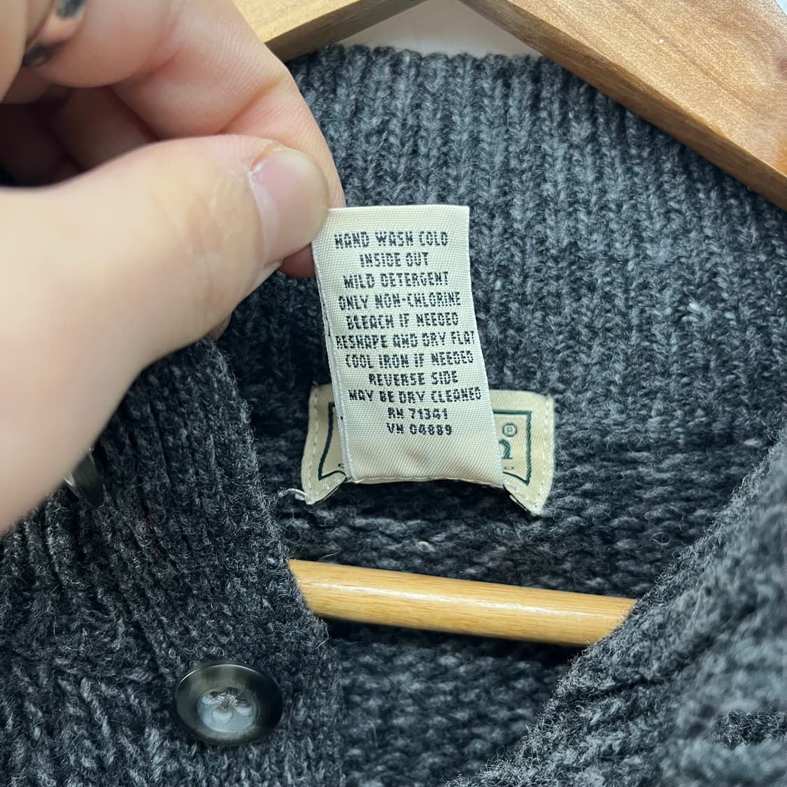 엘엘빈 버튼넥 니트 스웨터 남m 상품이미지6