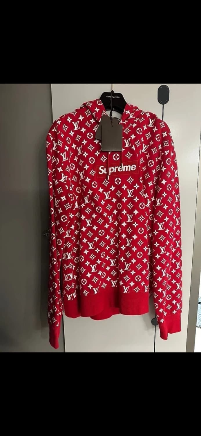 루이비통 슈프림 모노그램 후드티 XL 상품이미지1