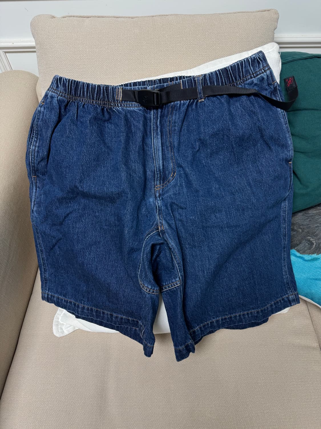 그라미치 루즈 쇼츠 데님 xl 미드 인디고  상품이미지1