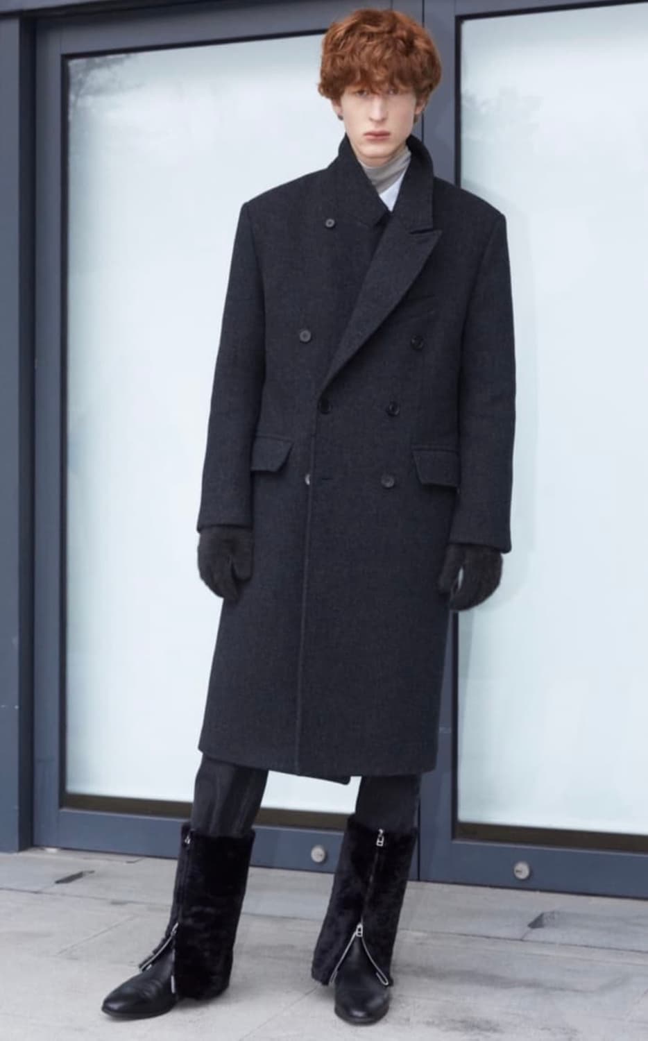 (구매글)타일레 taille 챠콜 그레이 더블 브레스티드 코트 삽니다 상품이미지1