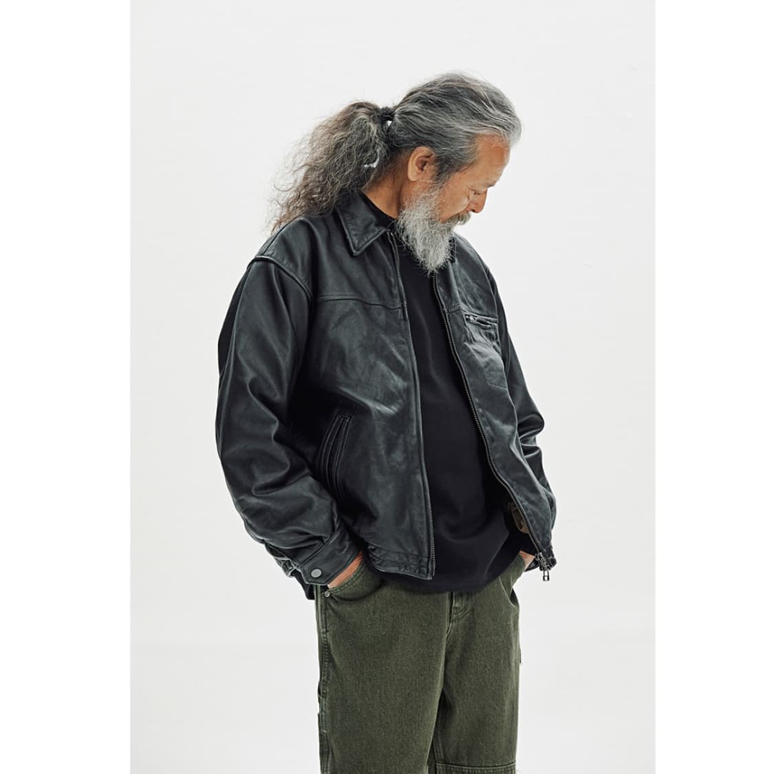 [105] 프리즘웍스 싱글 카우하이드 레더자켓  MO-2574  상품이미지10