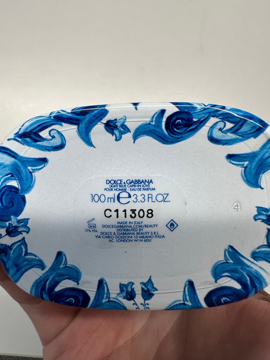 [국문택] 돌체앤가바나 라이트블루 카프리 인 러브 뿌르 옴므 오드퍼퓸 상품이미지3