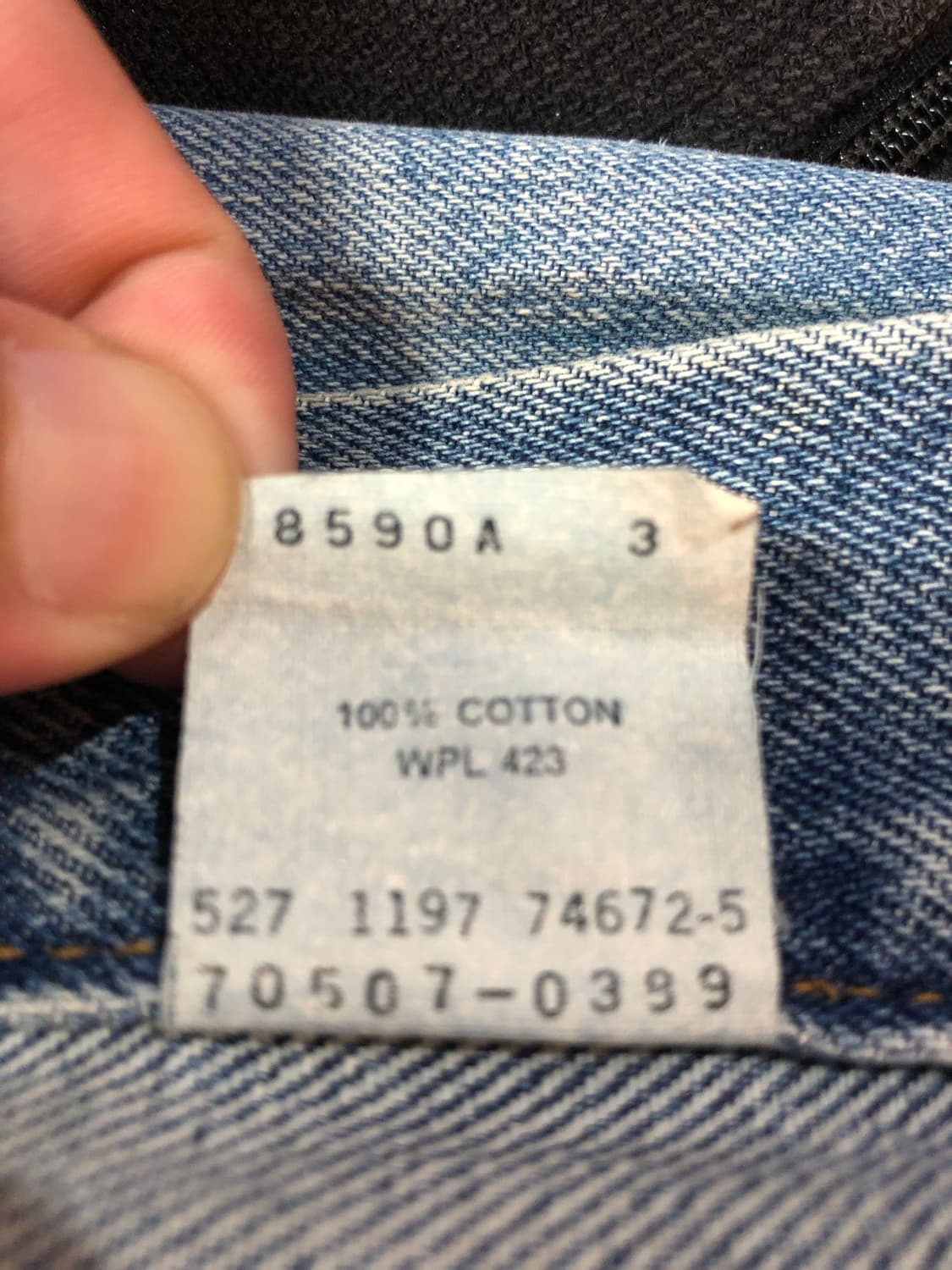 리바이스 90’s 70507 데님 트러거 청자켓 미국판 상품이미지4