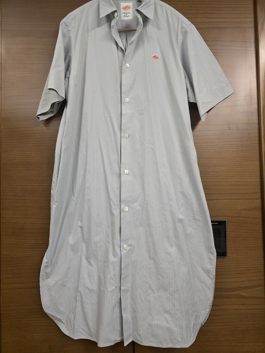 단톤 셔츠 원피스 그린스트라이프 36 상품이미지1