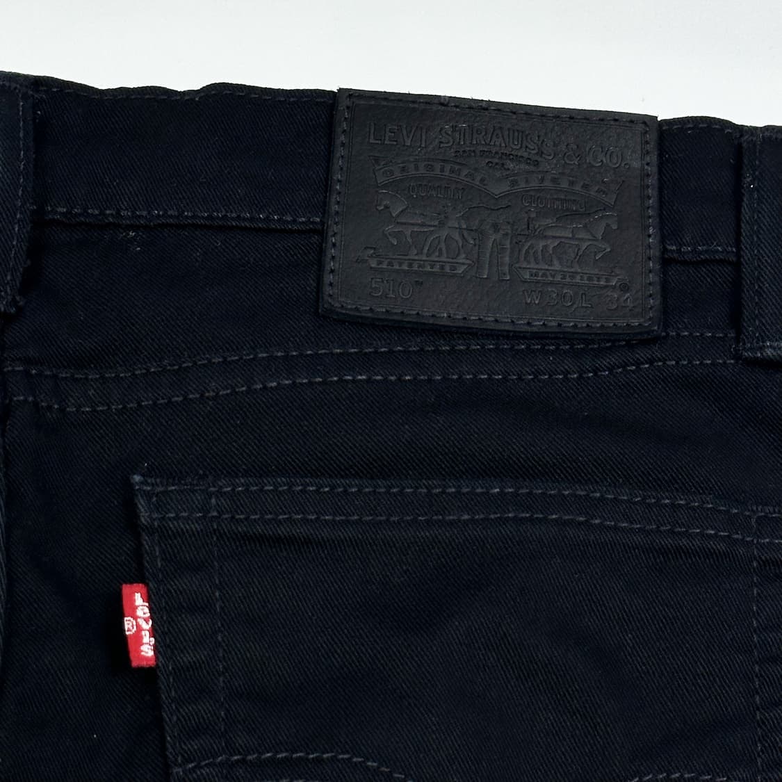 리바이스 510 오리지널 흑청 데님 팬츠 (30인치) 상품이미지6