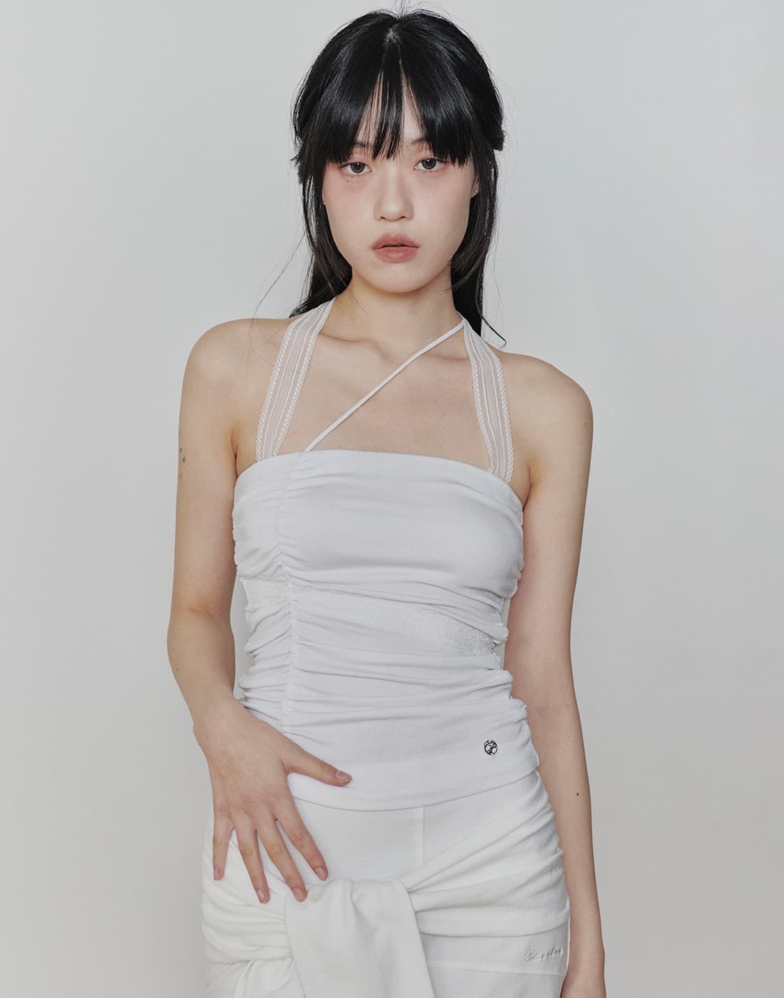 페인오어플레져 엔젤 셔링 탑 화이트 M 상품이미지2