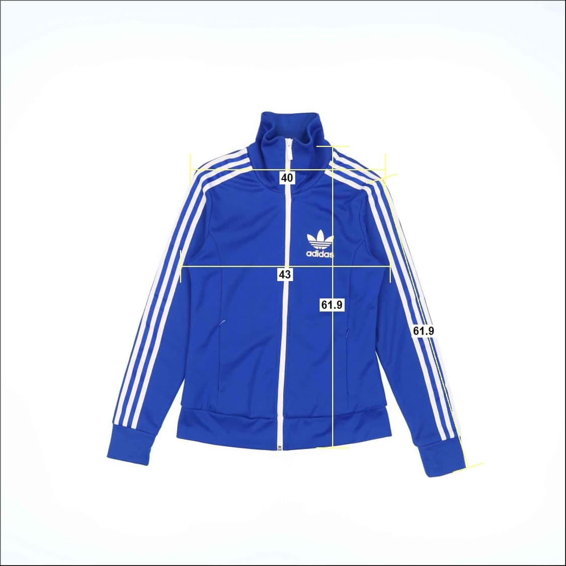 [90] 아디다스 블루 트랙탑 트레이닝 집업 팬츠 셋업 N6949 상품이미지9