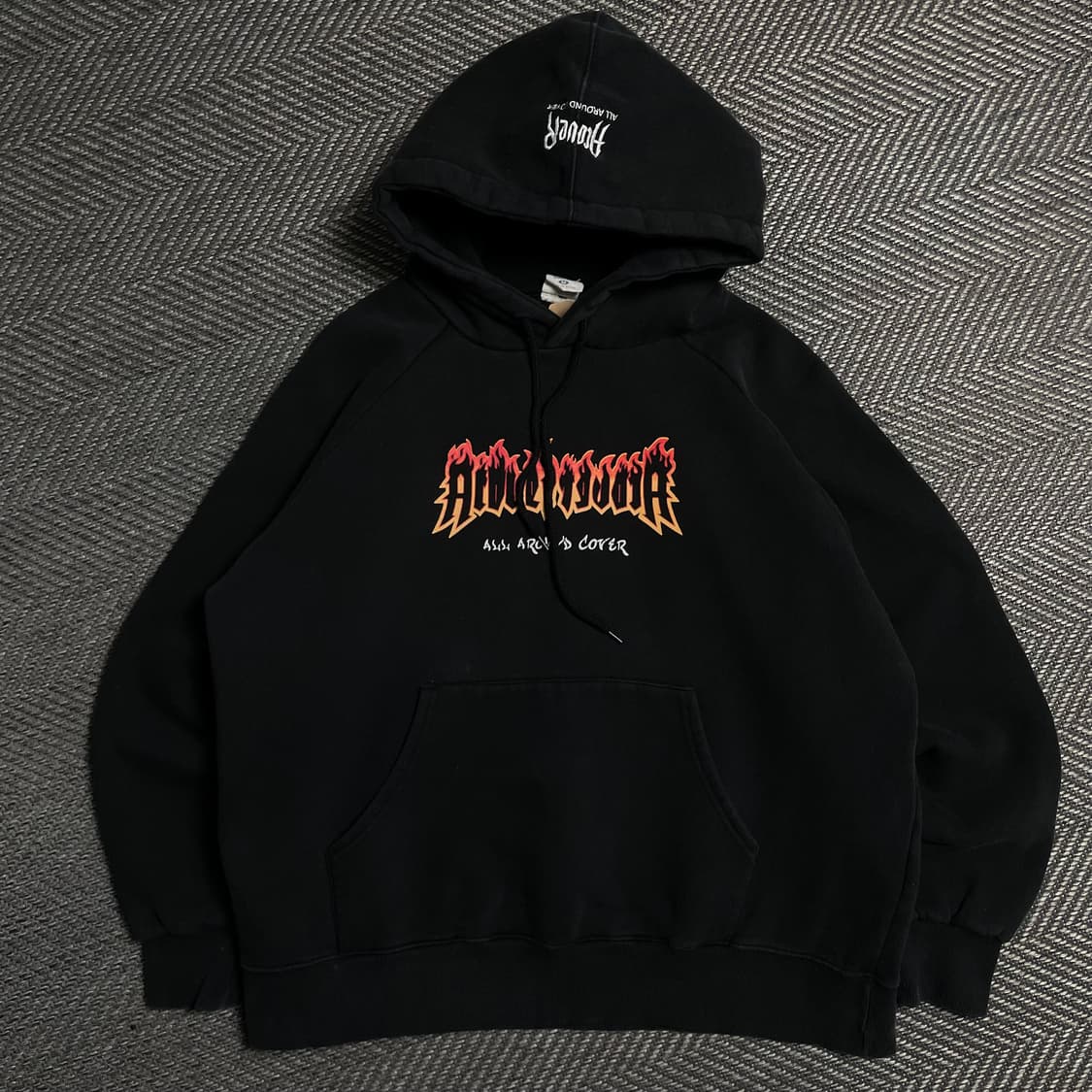 ACOVER 번 빅로고 박시핏 후드 티셔츠o 5096 상품이미지1