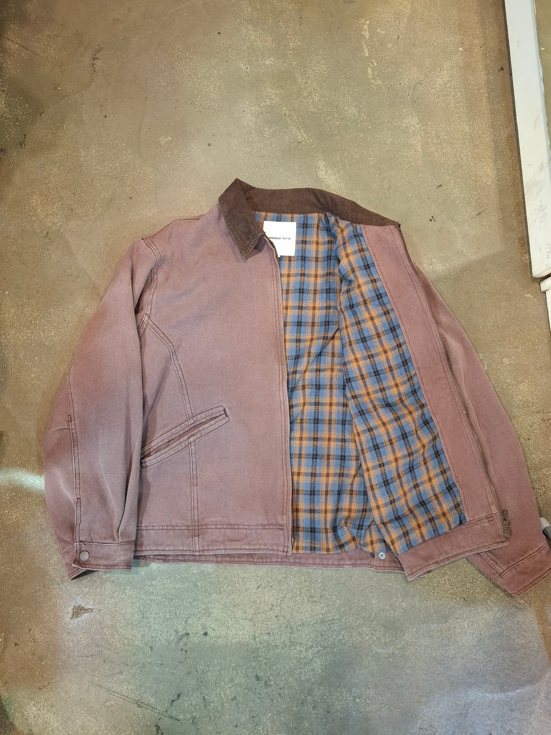 에스피오나지 블루종 워크자켓 버건디 상품이미지2