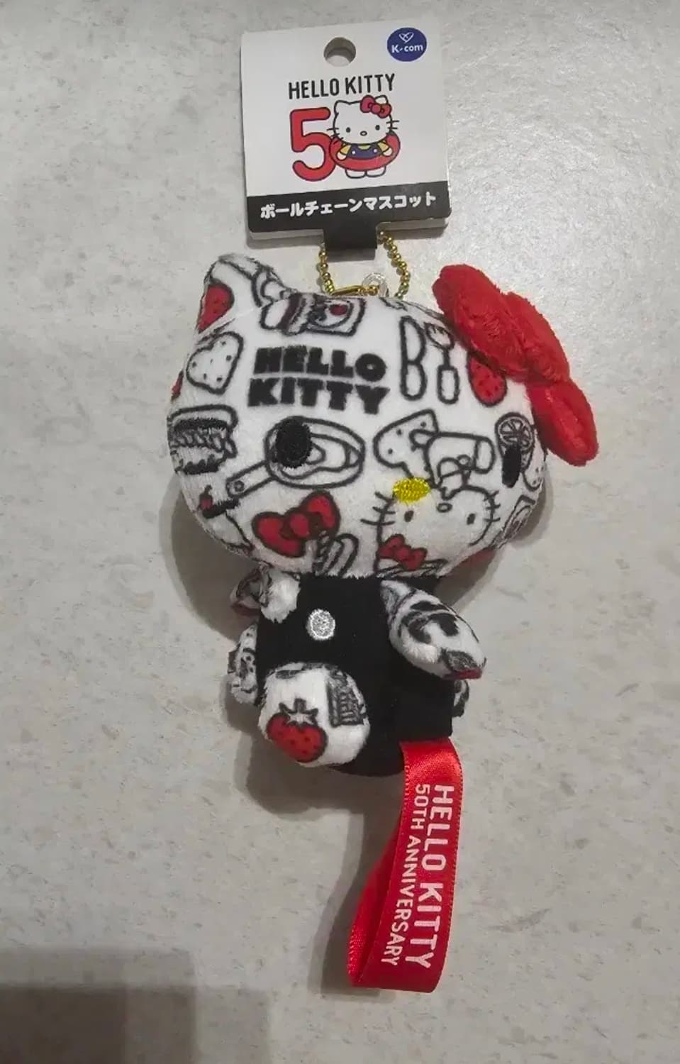 일본정품 헬로키티 50주년 마스코트 키링 상품이미지1