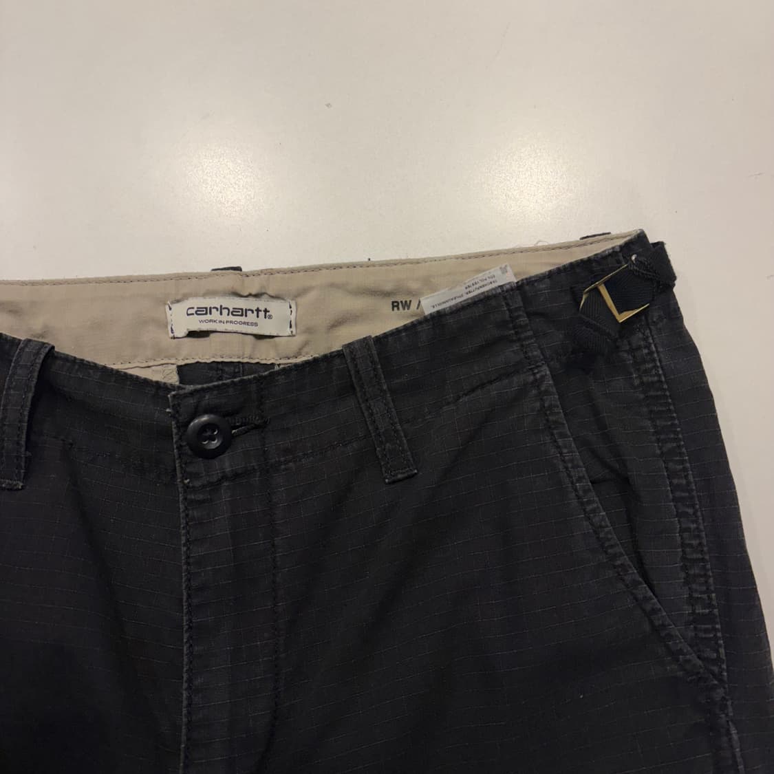 [S] 칼하트 WIP 에비에이션 블랙 카고 바지 팬츠 D135 상품이미지3