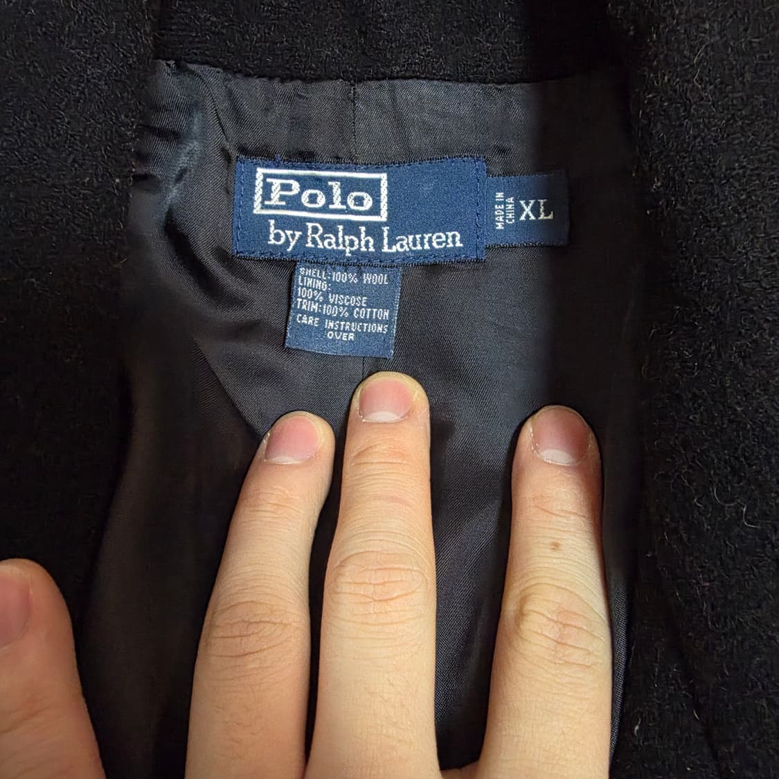 폴로 아카데미 피코트 블랙 XL(110) 상품이미지4