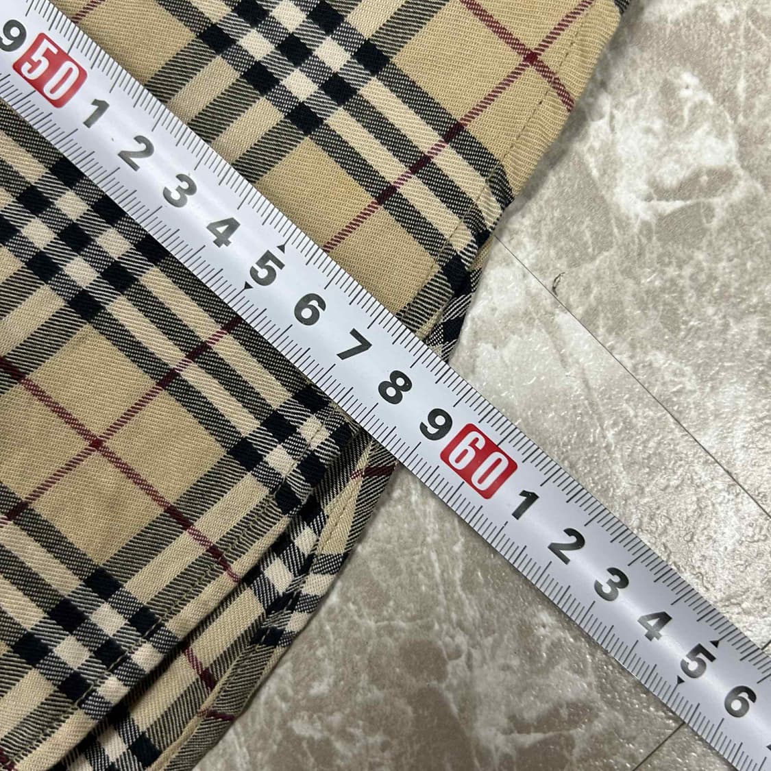 버버리 노바체크 빈티지 걸즈 셔츠(M) 상품이미지5