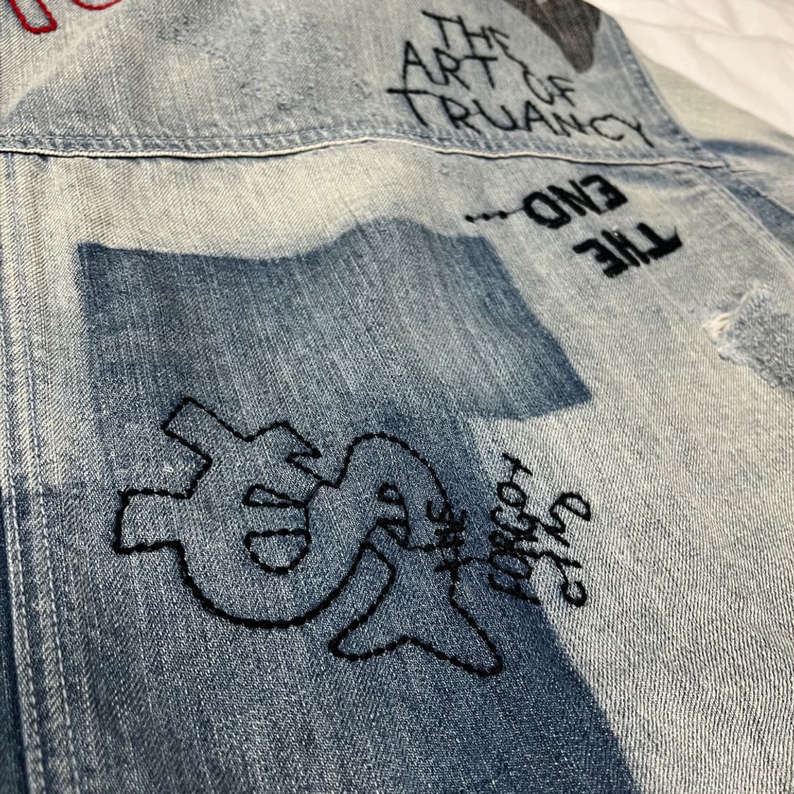 [빈티지] 자수 디테일 데님 자켓 상품이미지4