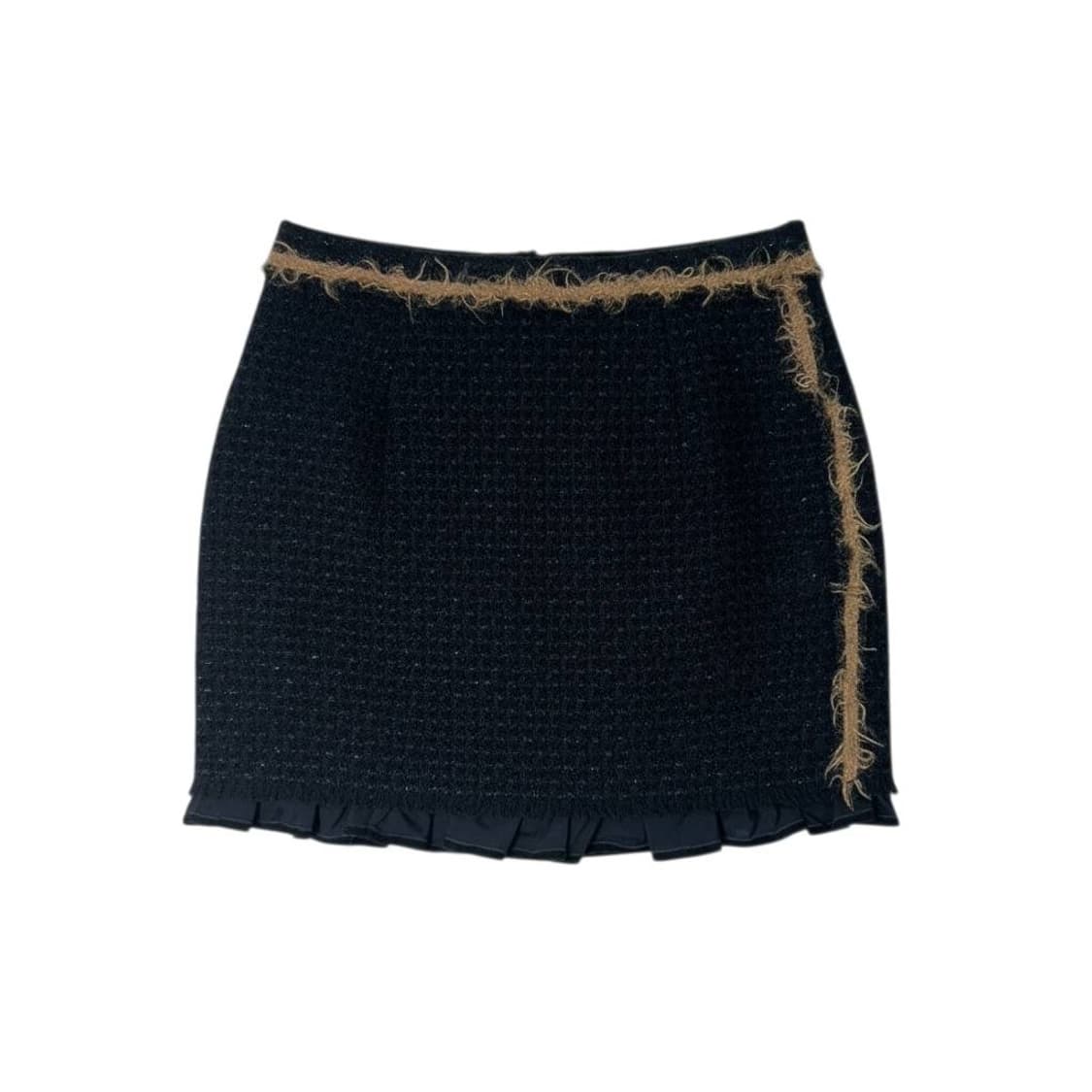 오즈세컨 트위드 네이비 미니 스커트 상품이미지2