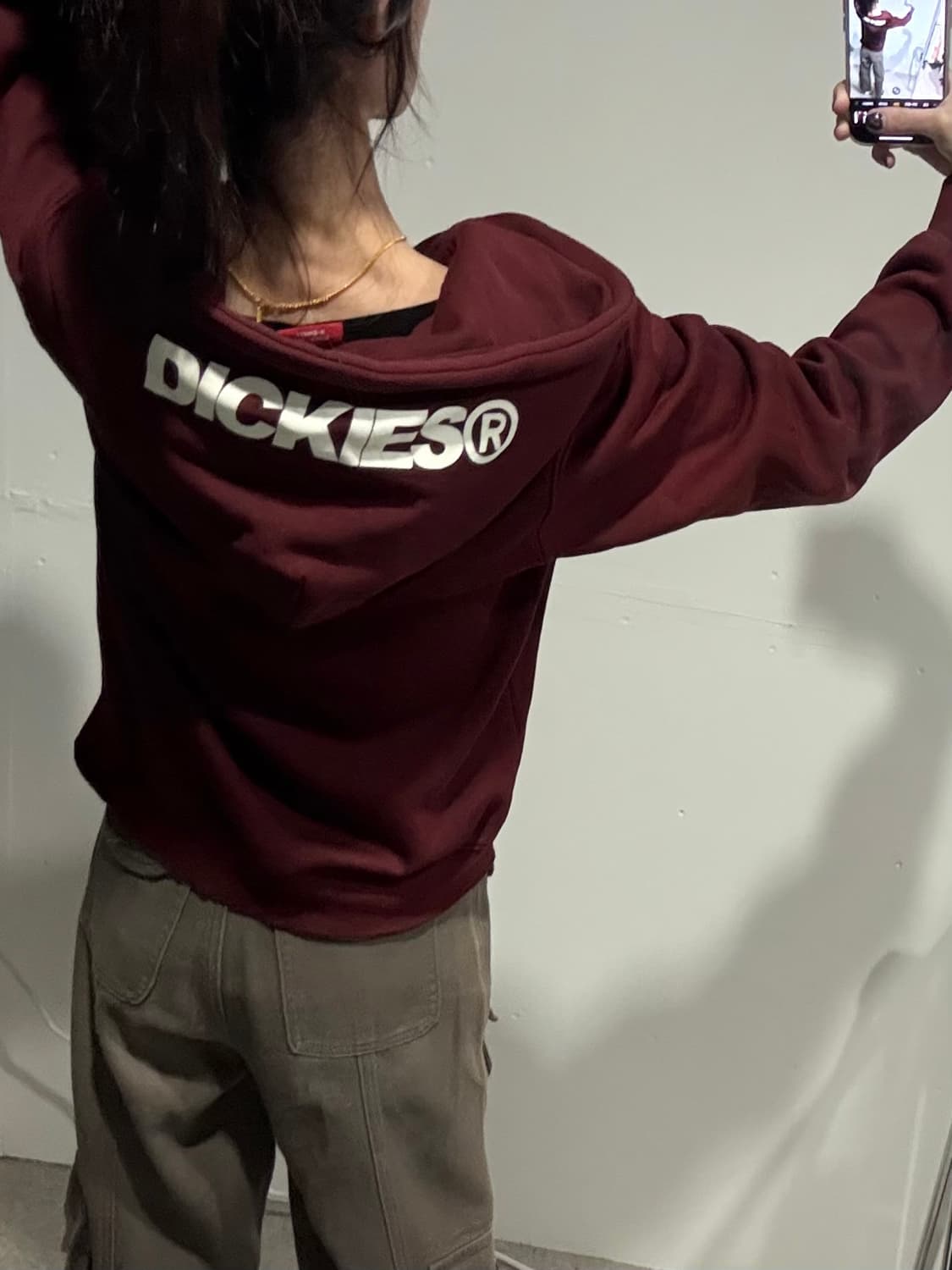 디키즈 스펠 자수 후드집업 상품이미지2