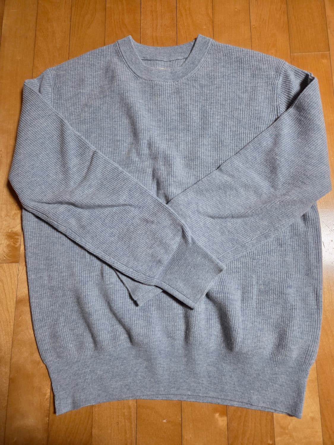 포터리 컴포트 크루넥 니트 라이트 블루 L 상품이미지3