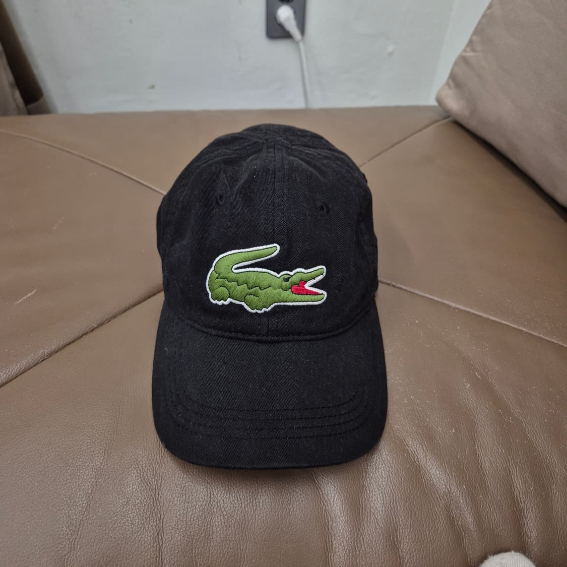 LACOSTE 블랙 악어 로고 볼캡 상품이미지2