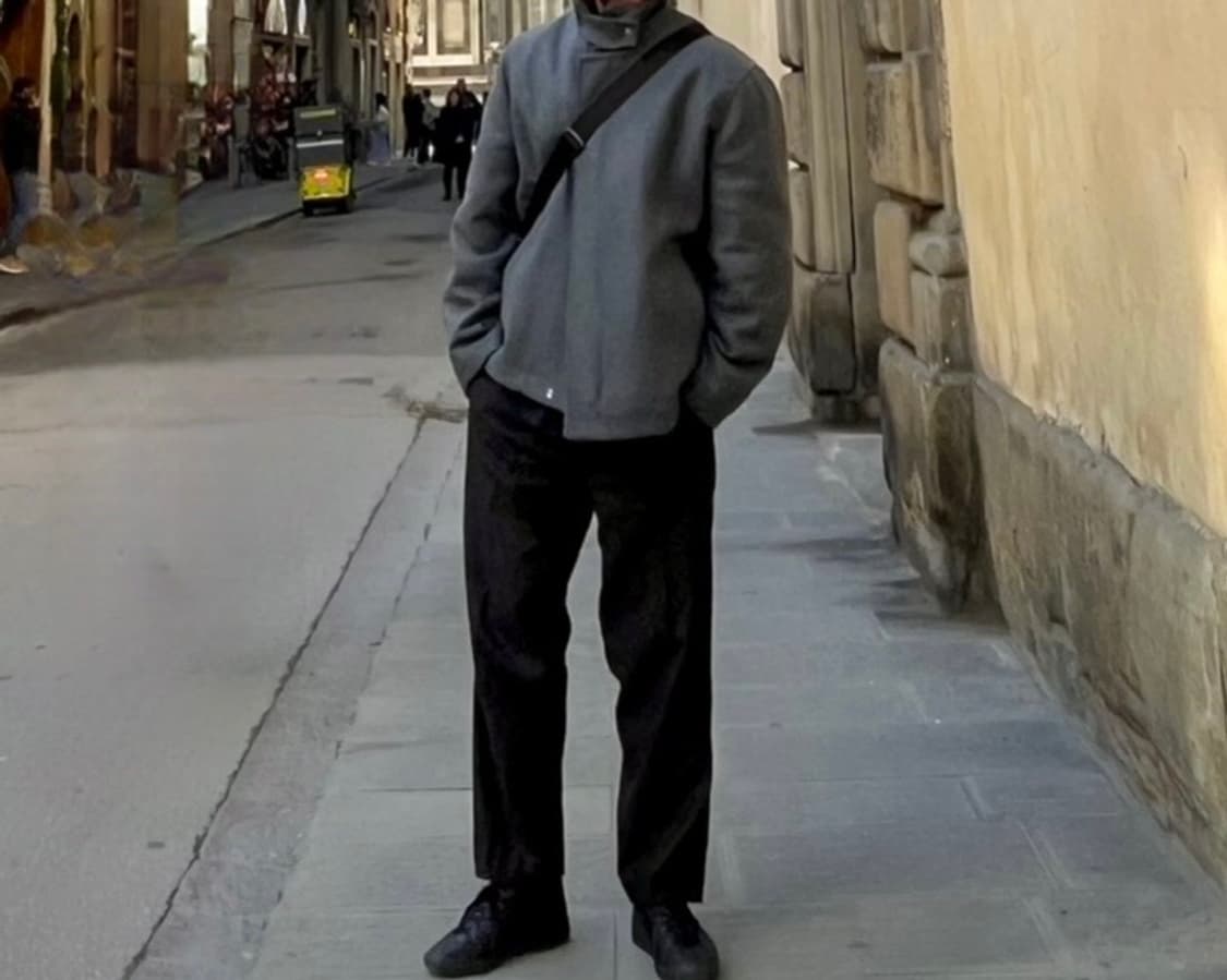 COS 남성 숏 울 코트 (차콜) L사이즈 상품이미지9