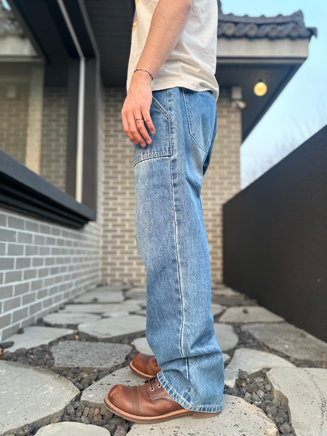 유니폼브릿지 데님 퍼티그 팬츠 상품이미지4