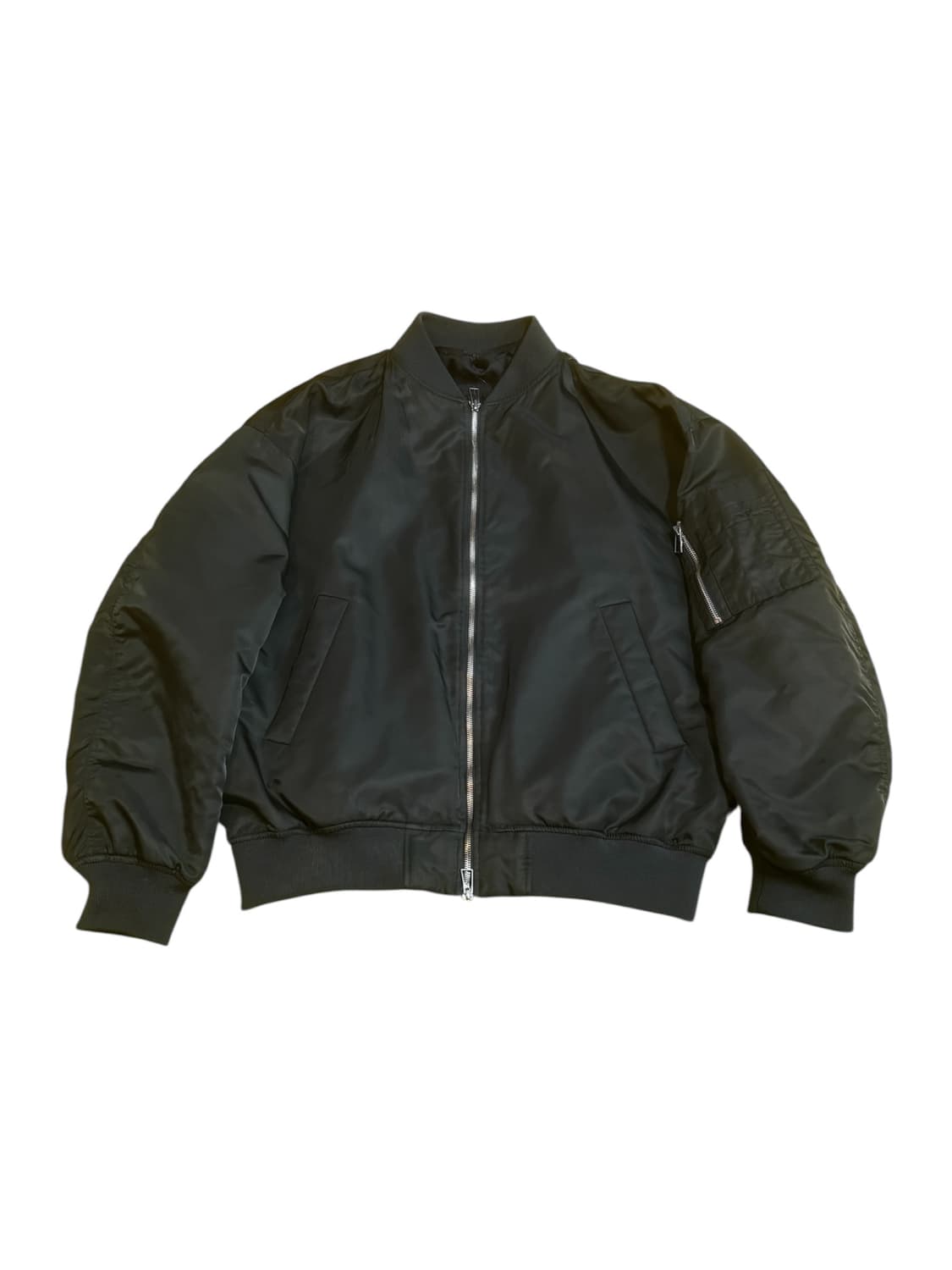 TNGT 후드 레이어드 MA-1 블루종/다크 그레이 상품이미지7