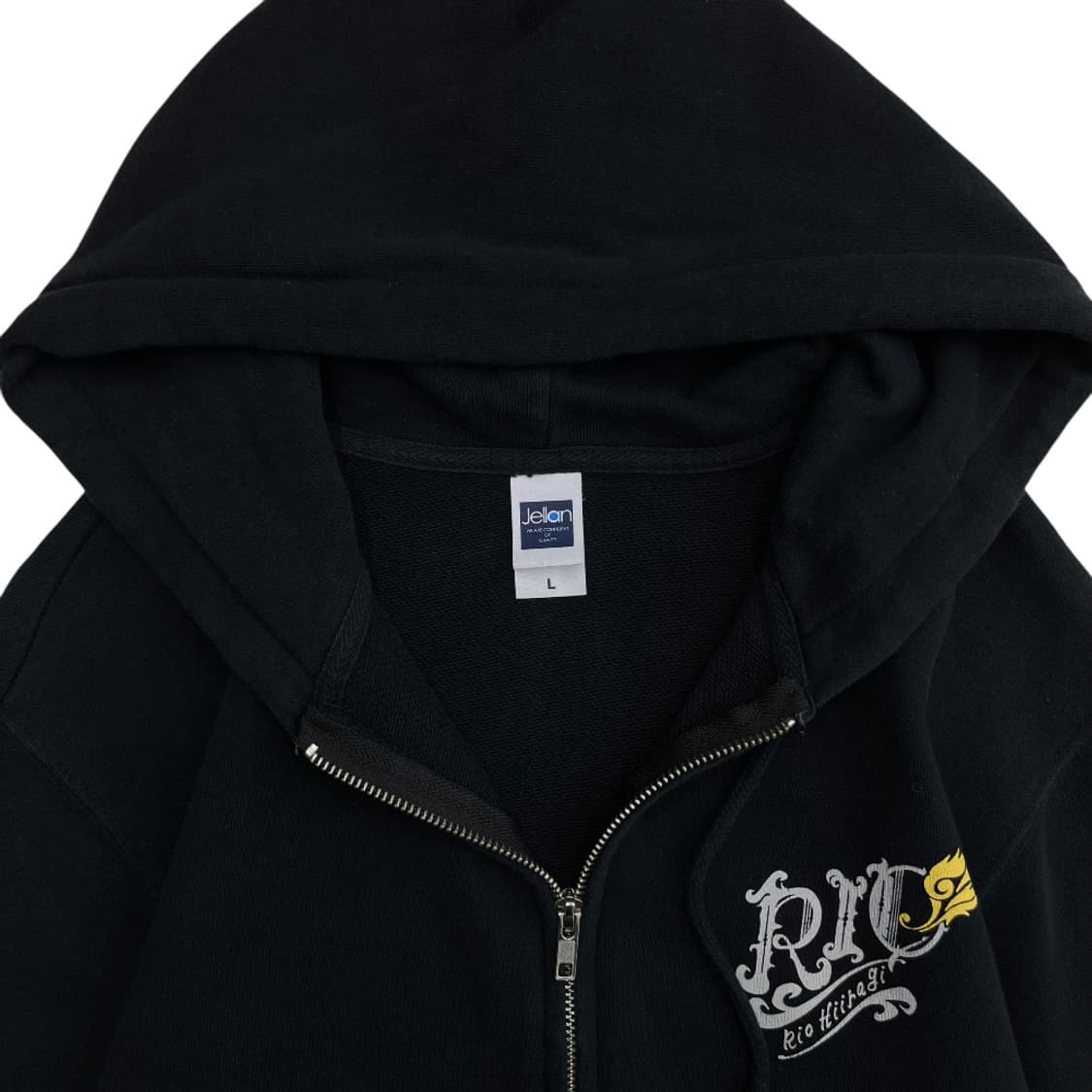 재팬 로고 블랙 후드집업 L 상품이미지5