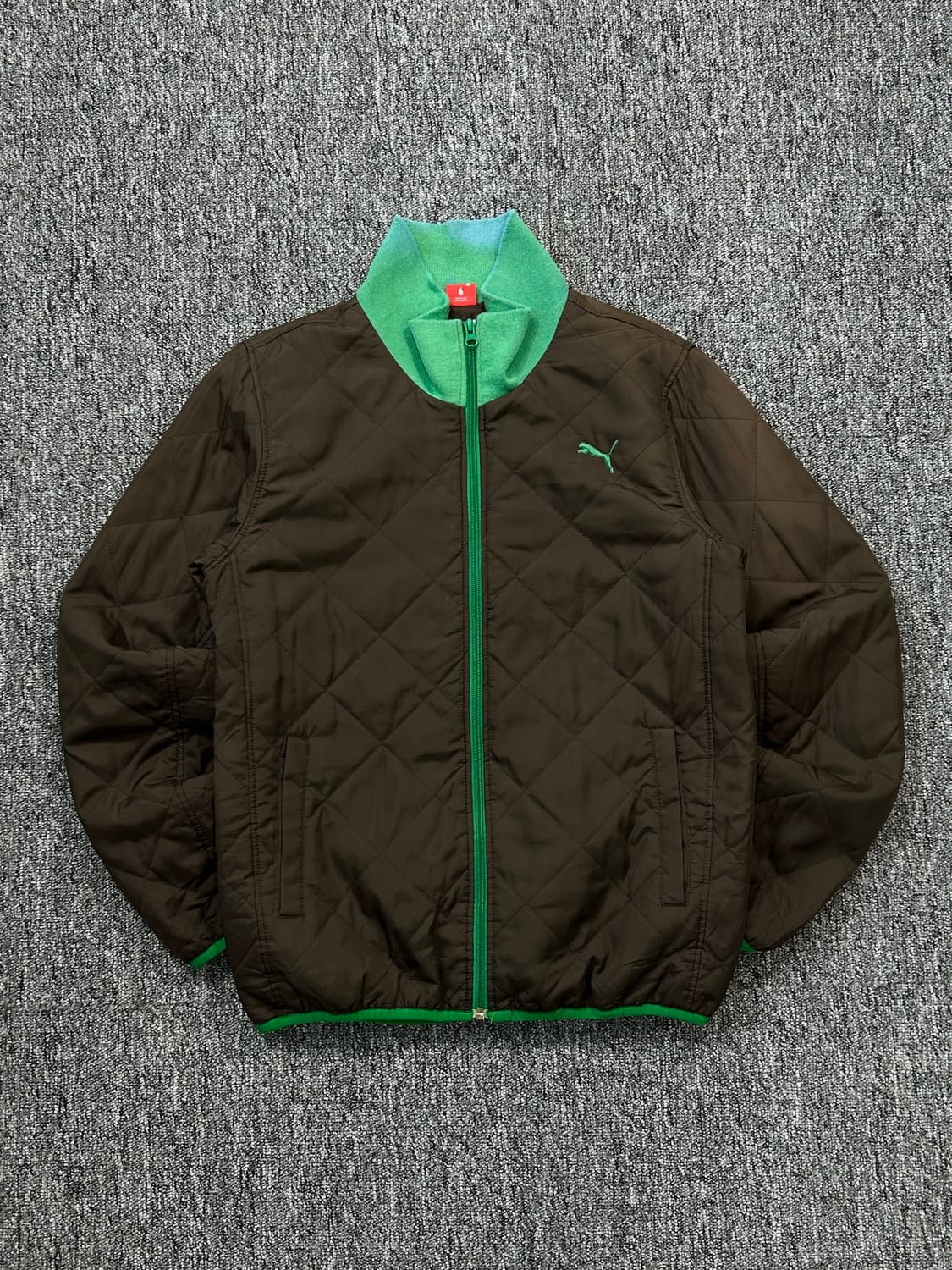 퓨마 퀄팅 브라운 푸퍼 자켓 L  상품이미지3