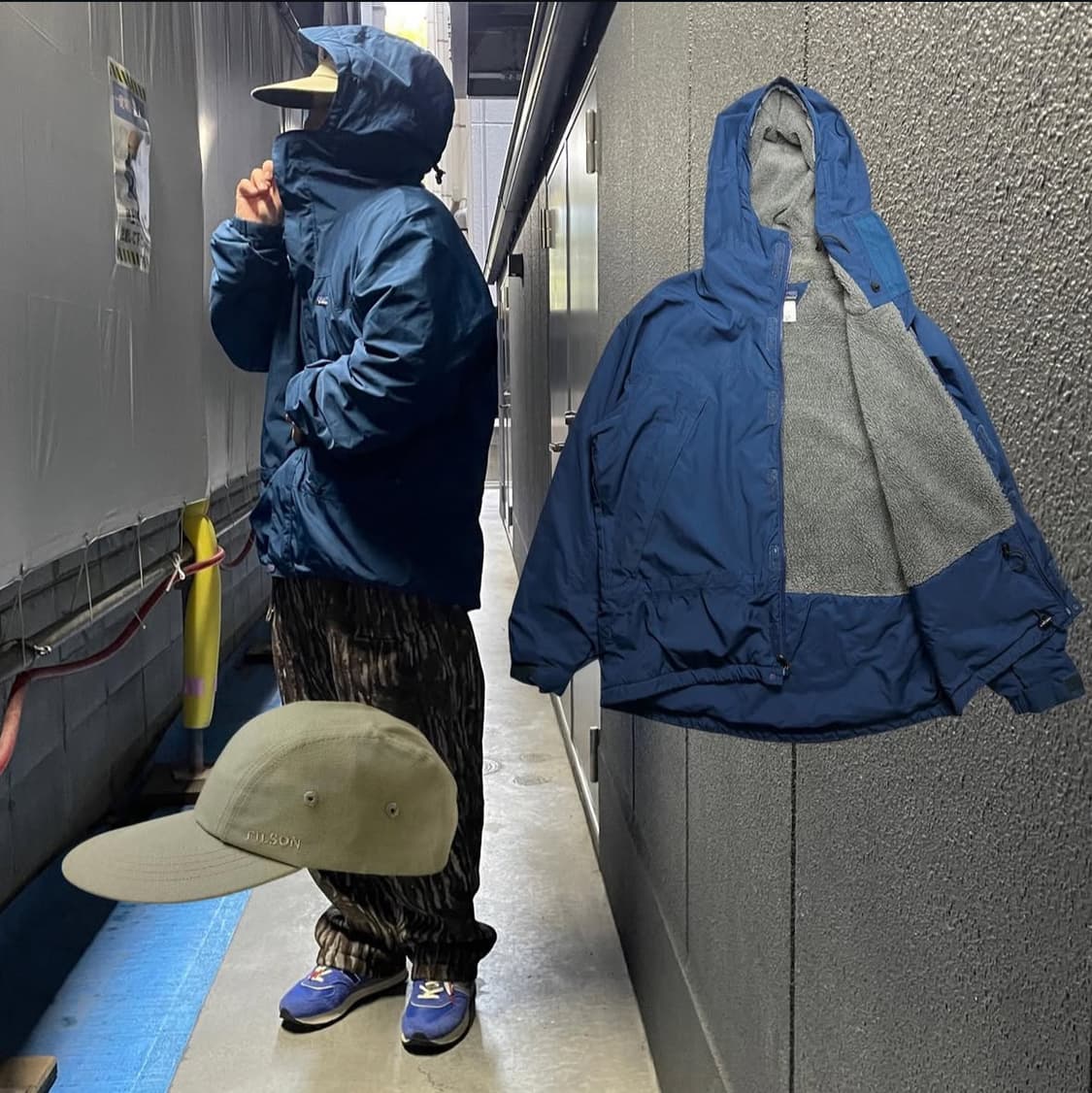 (M)빈티지 파타고니아 인퍼노 스노우파카 네이비 딥파일 라이닝 상품이미지1