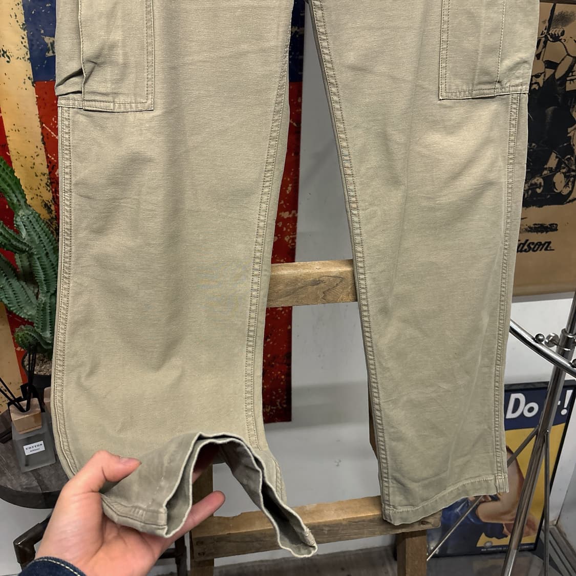 90s 아비렉스 US AMRY 42년도 복각 카고팬츠 비조스트랩 N628 상품이미지4