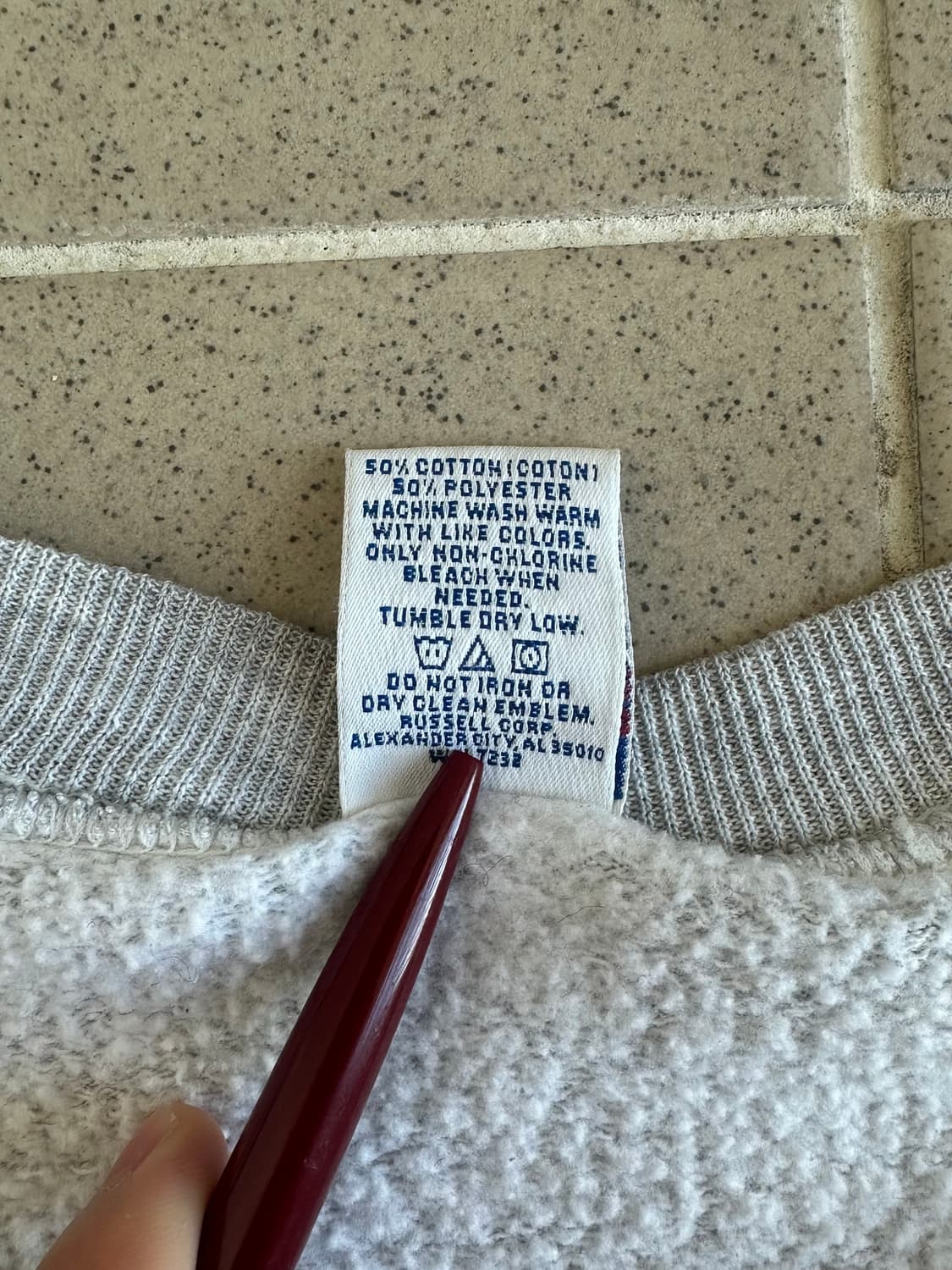 90s 빈티지 러셀 스웻셔츠 그레이 XL 상품이미지8