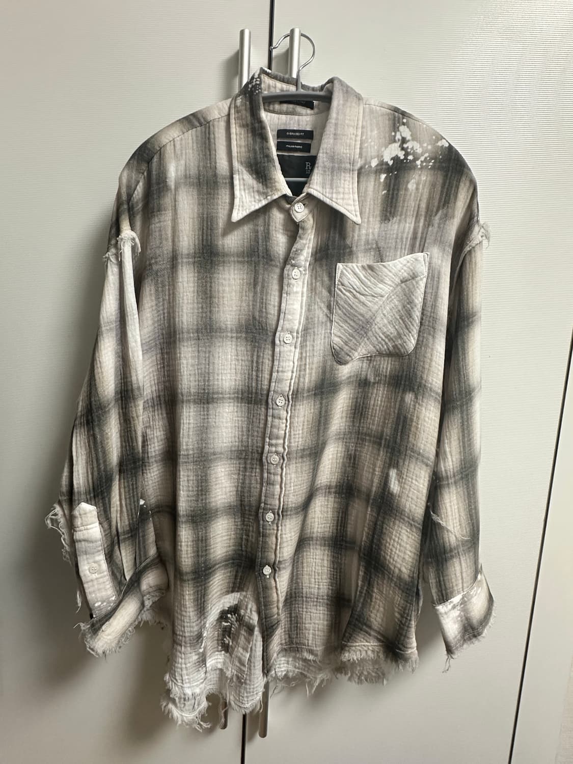 r13 연예인 체크셔츠 상품이미지1