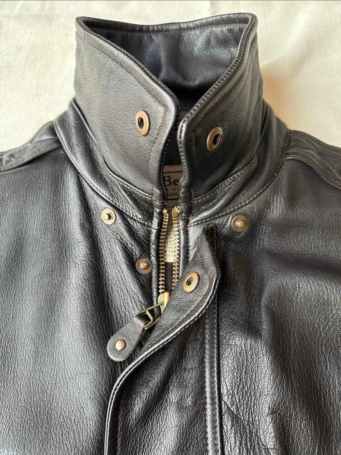 엘엘빈 고트스킨 A-2 레더 자켓(100~105추천) 상품이미지4