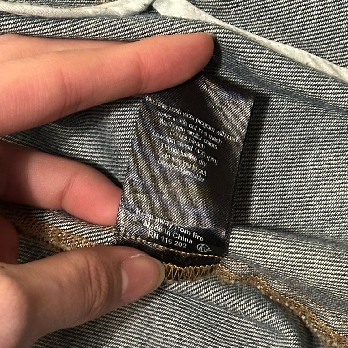 쟈딕앤볼테르 스켈레톤 데님 자켓 (S) 상품이미지9