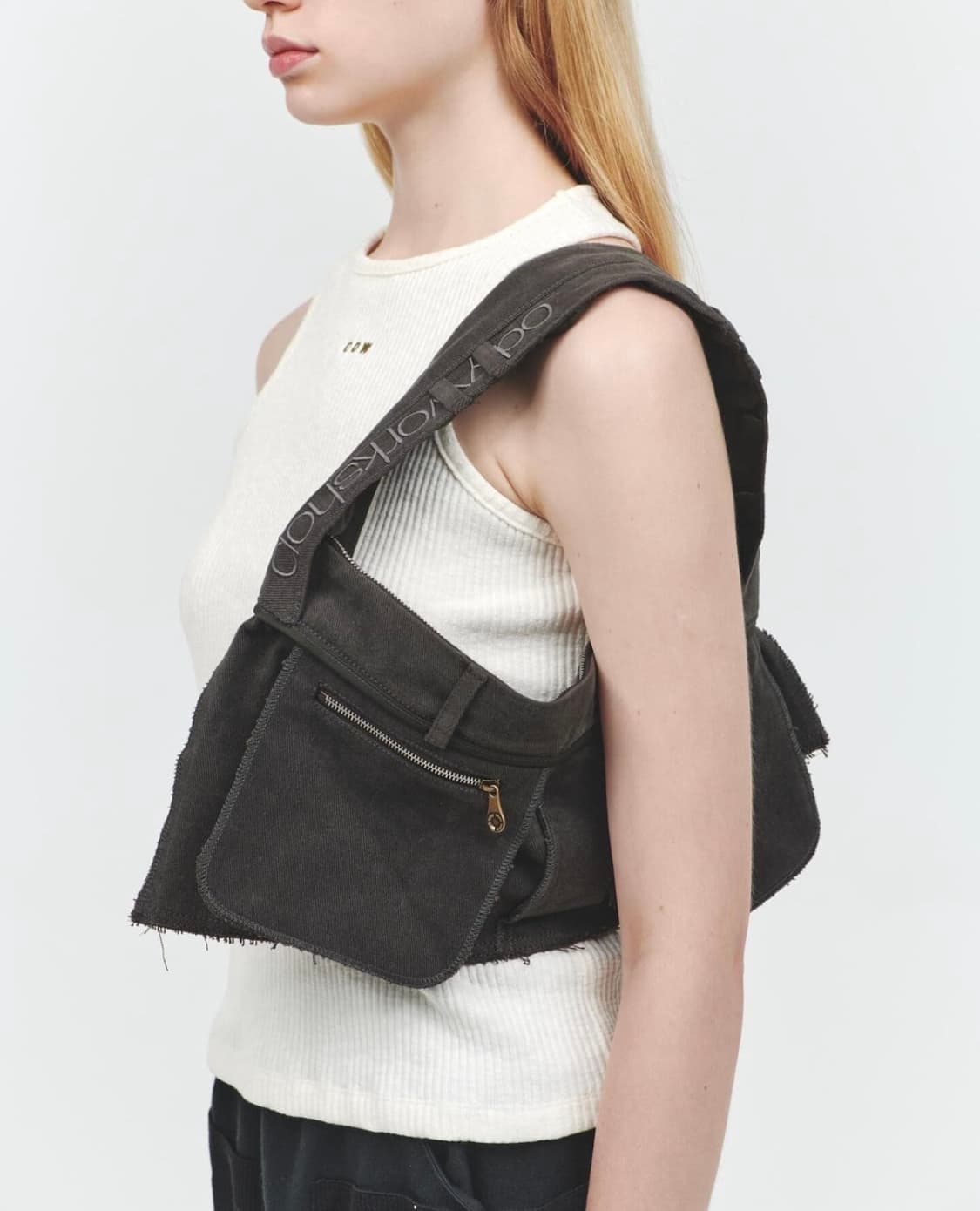 오들리워크샵 Charcoal Denim Trouser Bag 상품이미지1
