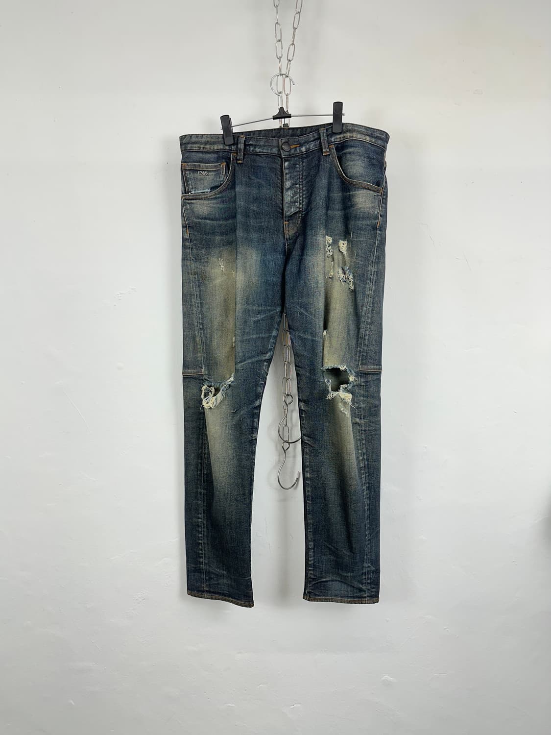 Emporio Armani Distressed Leather Detail 상품이미지3