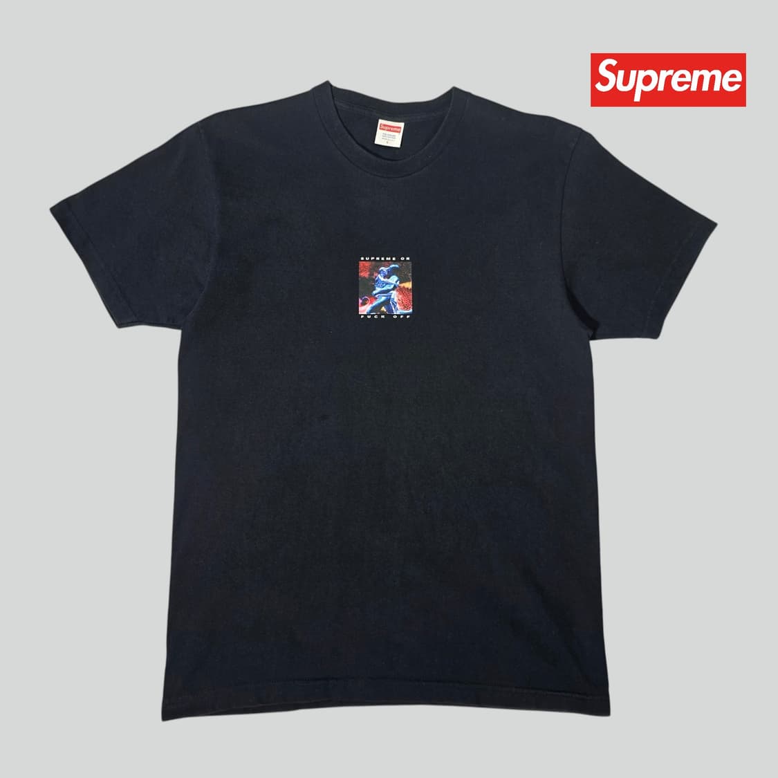 [L]슈프림 블랙 17SS 사이버 티셔츠 상품이미지1