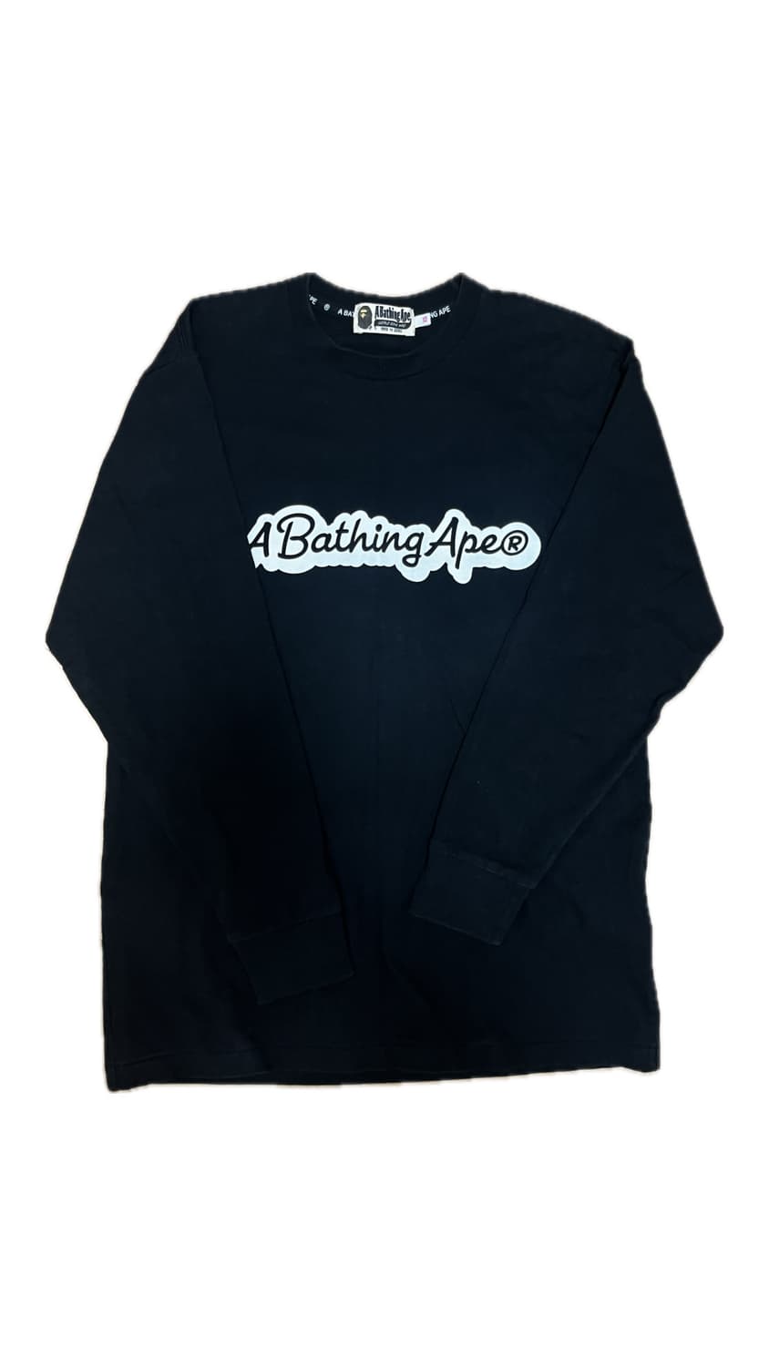 베이프 컬리지 롱슬리브 블랙 상품이미지2