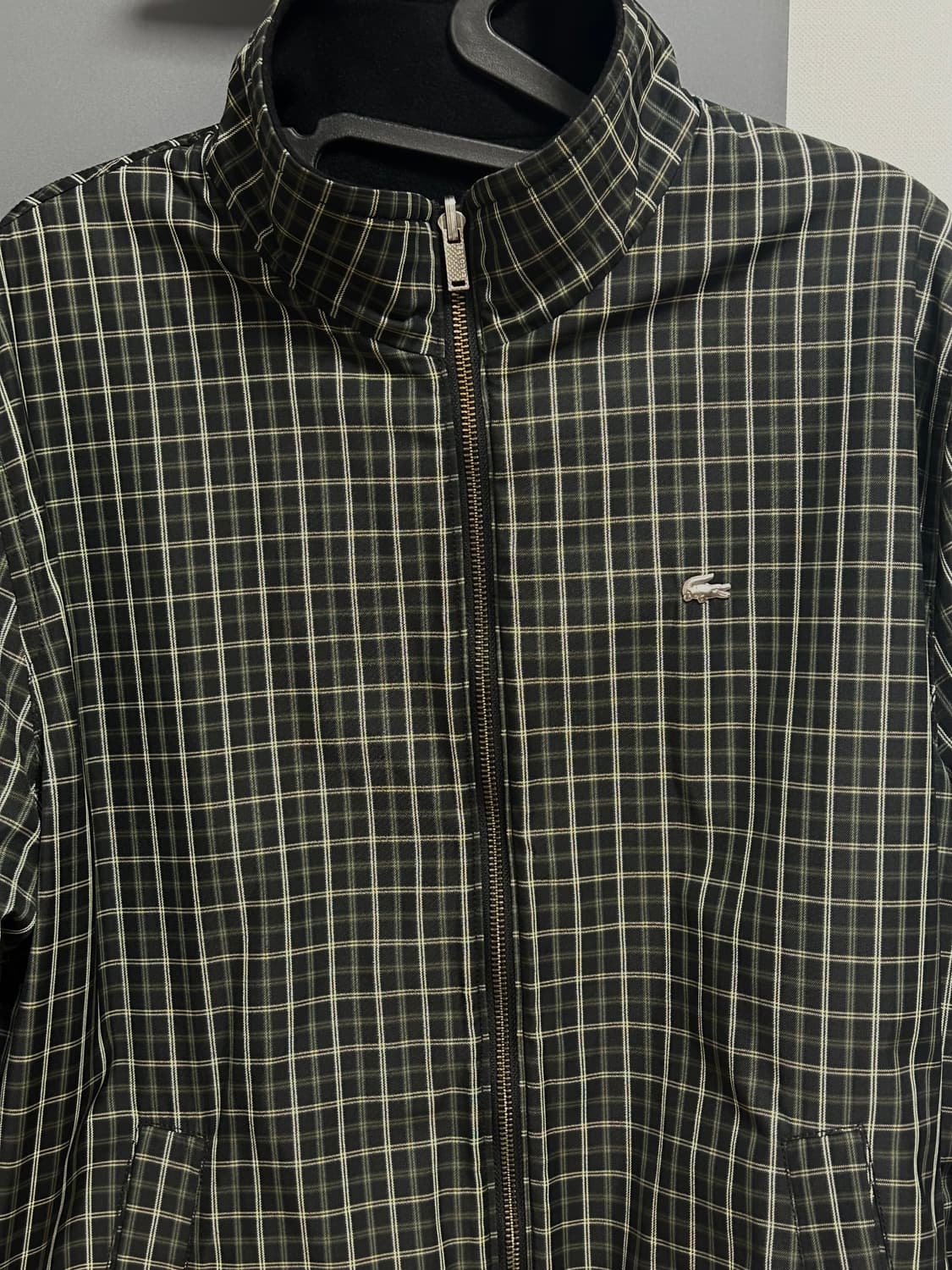 라코스테 리버시블 체크자켓 후리스 상품이미지3