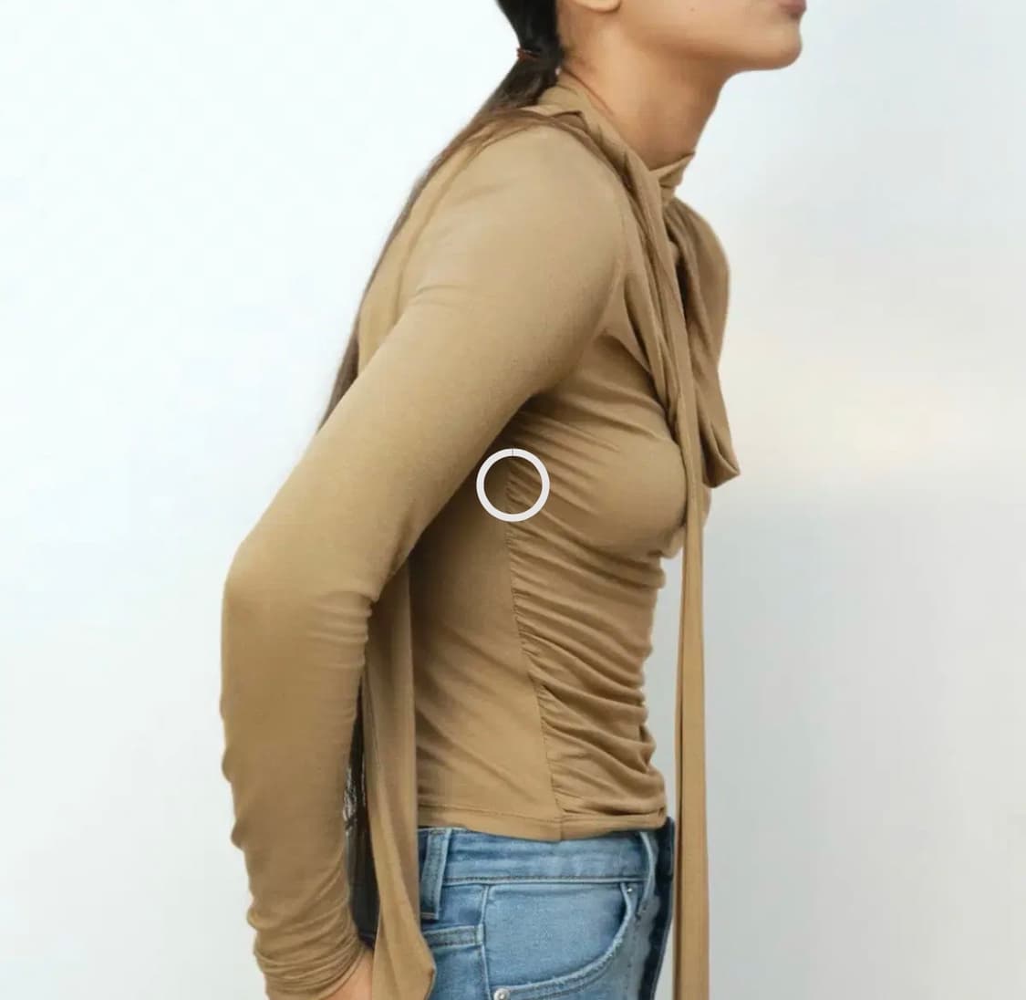 h&m 에이치엔엠 드레이프 스카프 티셔츠 상품이미지2