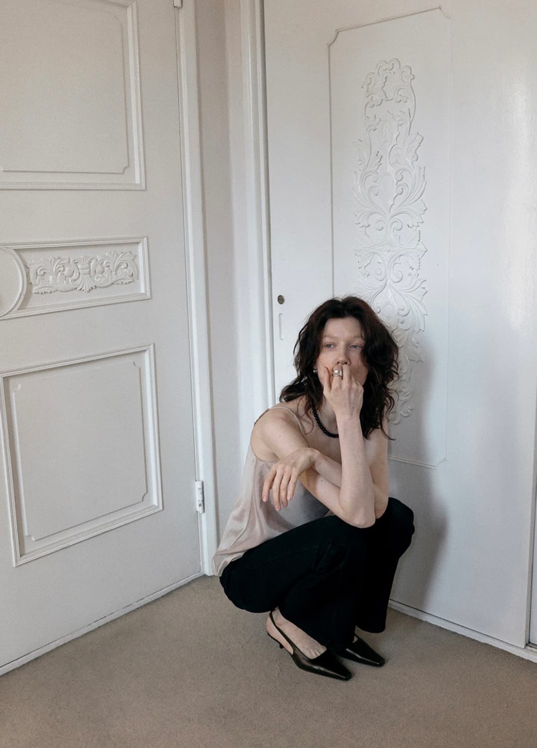 에퓨레 스퀘어 슬링백 구두 블랙 245 상품이미지4