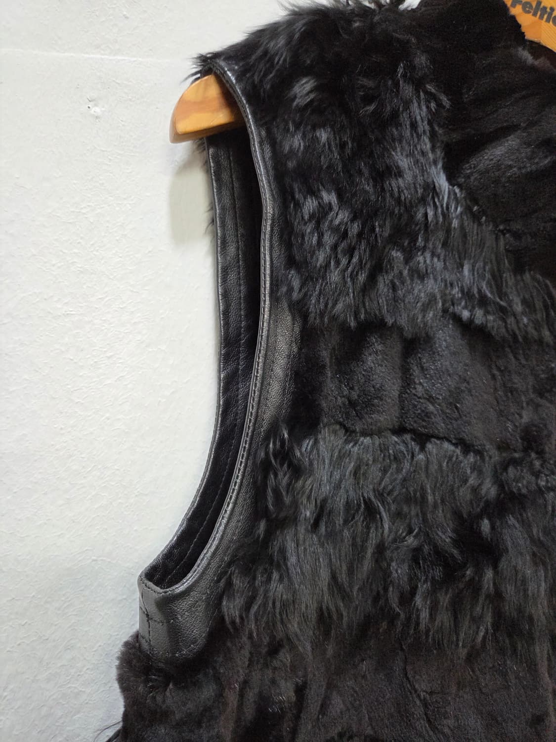 천연밍크 & 천연퍼 블랙 퍼 코트 베스트 조끼 Y2K 상품이미지5