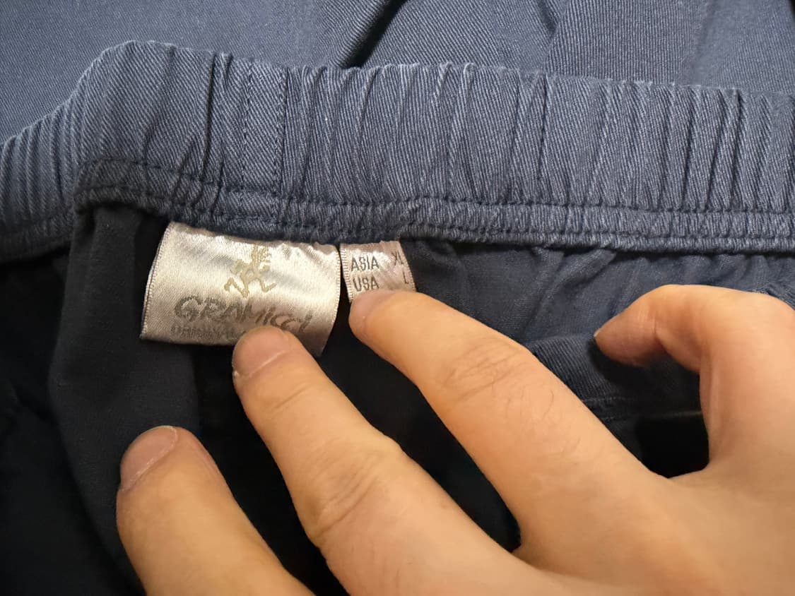 그라미치 루즈 테이퍼드 릿지 팬츠 네이비 XL 상품이미지4