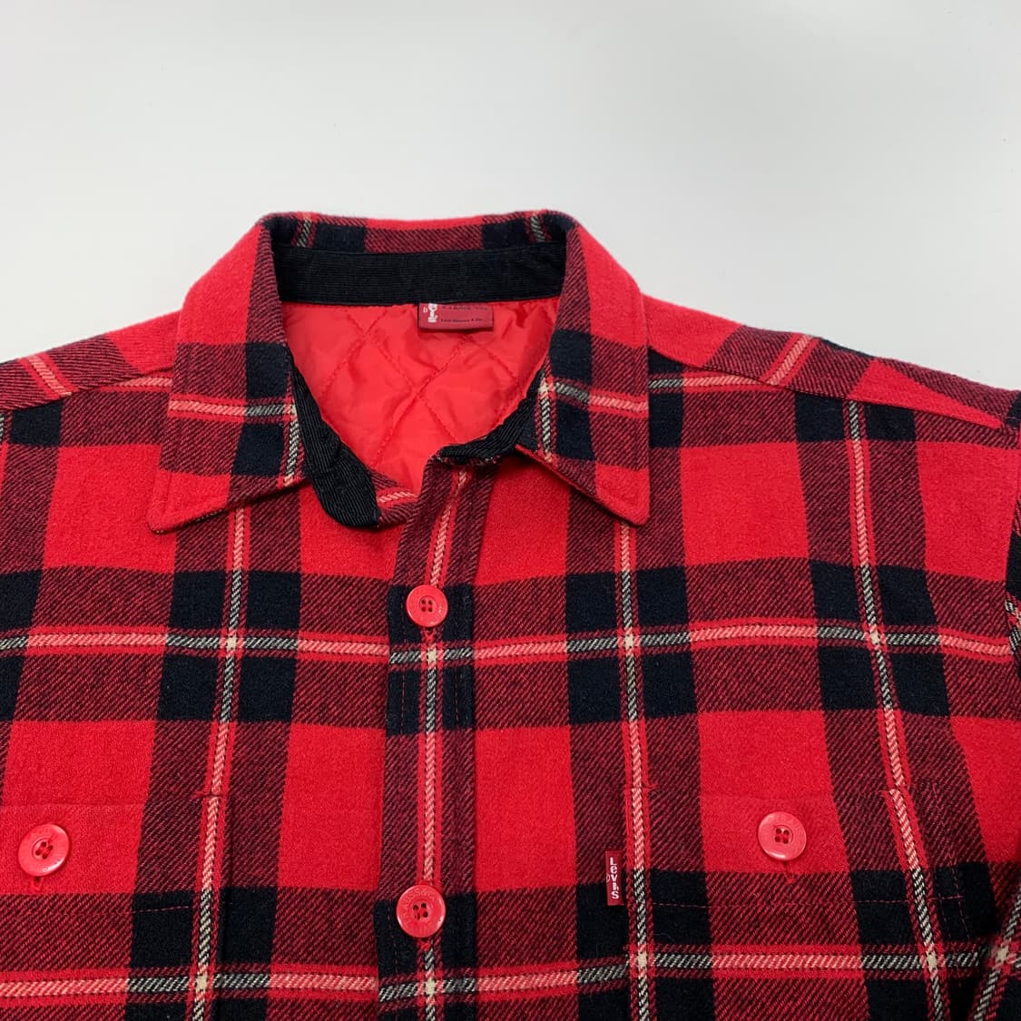 리바이스 오버핏 플란넬 셔츠 자켓 (XL) 상품이미지2