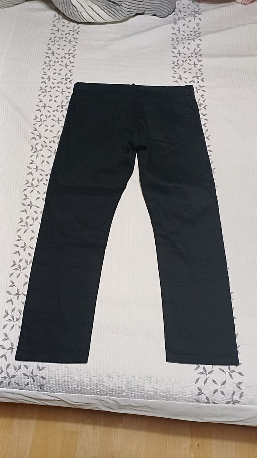 유니클로 슬림블랙진 실측33인치 기장97 상품이미지4