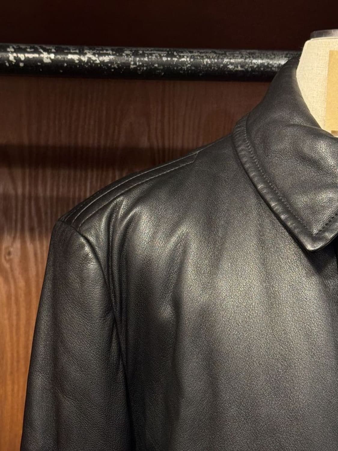 카날리 레더 코트 상품이미지4