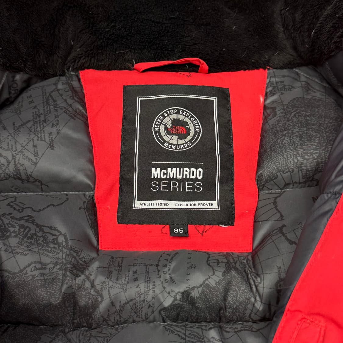 [M] 노스페이스 맥머도 구스다운 레드 패딩 상품이미지5