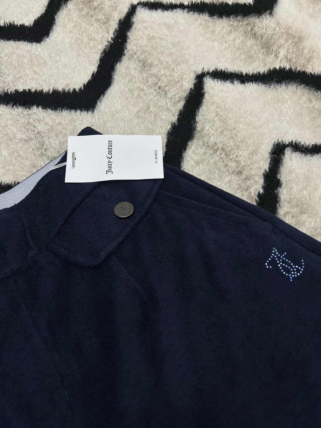 [55]쥬시꾸뛰르 테리 스커트 반바지/다크네이비 상품이미지1